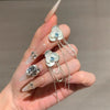 Alloy Flower Dripping Oil Style Women's Earrings
