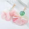 Alloy Flower Earrings For Women Electroplated Bohemian Style