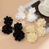 Alloy Flower Earrings With Electroplating Treatment For Women