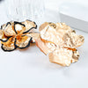 Alloy Flower Electroplating Women's Trendy Exaggerated Earrings