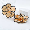 Alloy Flower Electroplating Women's Trendy Exaggerated Earrings
