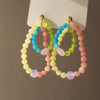 Alloy Flower Geometric Electroplated Women's Earrings