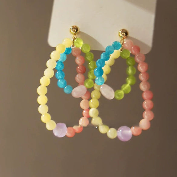 Alloy Flower Geometric Electroplated Women's Earrings