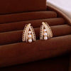 Alloy Flower Geometric Electroplated Women's Earrings