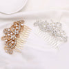 Alloy Flower Pattern Electroplated Hair Comb And Headband Hair Accessories For Women