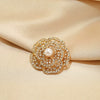Alloy Flower Pattern Electroplated Women's Camellia Brooch Suit Accessories