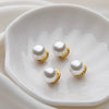 Alloy Flower Pattern Electroplated Women's Fashion Light Luxury Imitation Pearl Bow Brooch Suit Accessories