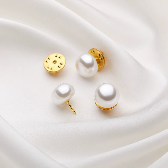 Alloy Flower Pattern Electroplated Women's Fashion Light Luxury Imitation Pearl Bow Brooch Suit Accessories