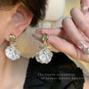 Alloy Flower Pattern Electroplated Women's Retro Exaggerated Earrings