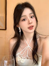 Alloy Flower Pattern Electroplating Exaggerated Women's Earrings
