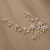 Alloy Flower Pearl Hair Band Women's Retro Bridal Hair Accessories