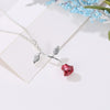 Alloy Flower Pendant Clavicle Necklace With Electroplating And Cross Chain Style For Ladies