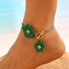 Alloy Flower Pendant Necklace And Earrings For Women Electroplated