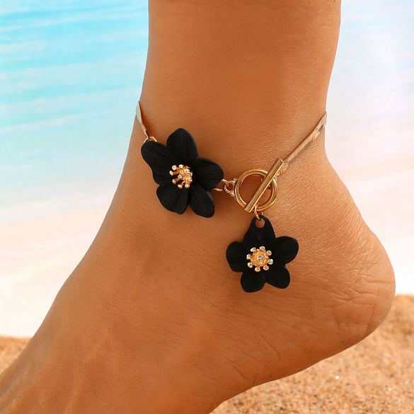 Alloy Flower Pendant Necklace And Earrings For Women Electroplated