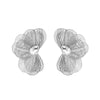 Alloy Flower Petals Diamondencrusted Earrings For Women