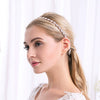 Alloy Flower Plaid Headband For Women Bridal And Daily Accessories