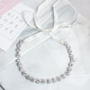 Alloy Flower Plaid Headband For Women Bridal And Daily Accessories
