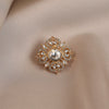 Alloy Flower Retro Antiexposure Electroplating Brooch For Women