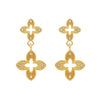 Alloy Flower Retro Electroplated Women's Earrings