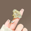 Alloy Flower Rose Brooch Women's Electroplated Luxury Fashion Suit Pin Accessories