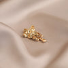 Alloy Flower Shape Electroplated Women's Minimalist Camellia Tassel Brooch Accessories