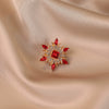 Alloy Flower Shape Electroplating Minimalist Women's Brooch
