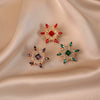 Alloy Flower Shape Electroplating Minimalist Women's Brooch