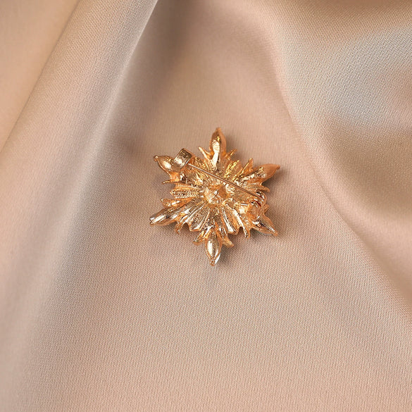 Alloy Flower Shape Electroplating Minimalist Women's Brooch