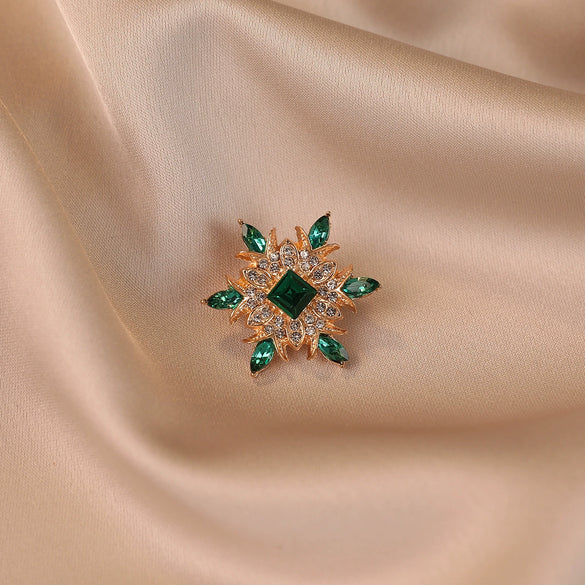 Alloy Flower Shape Electroplating Minimalist Women's Brooch