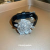 Alloy Flower Shaped Diamond Set Women's Bracelet