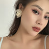 Alloy Flower Style Electroplated Women's Earrings