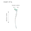 Alloy Flowers Electroplated Styling Hairpin