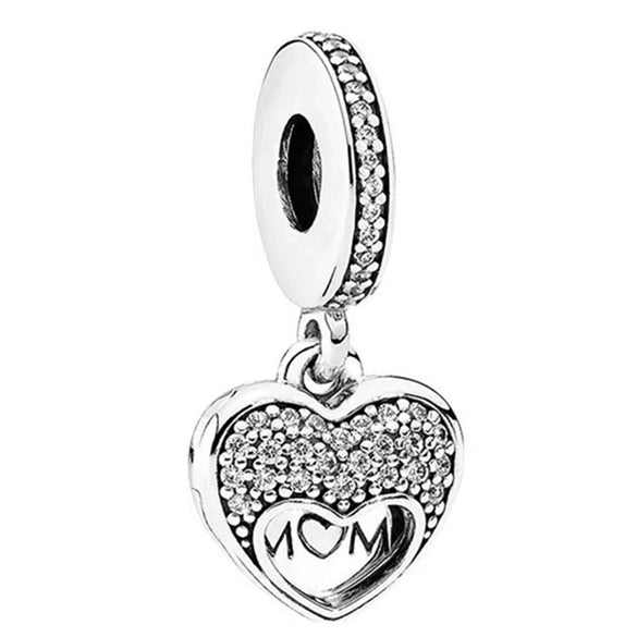Alloy Fourleaf Clover Hollow Pendant Jewelry Diy Accessories With Totem Pattern And Electroplating Treatment