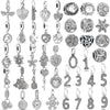 Alloy Fourleaf Clover Hollow Pendant Jewelry Diy Accessories With Totem Pattern And Electroplating Treatment