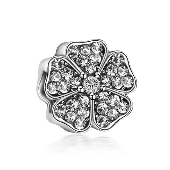Alloy Fourleaf Clover Hollow Pendant Jewelry Diy Accessories With Totem Pattern And Electroplating Treatment