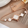 Alloy Fourleaf Clover Women's Bracelet Watch Light Luxury Fashion New Style