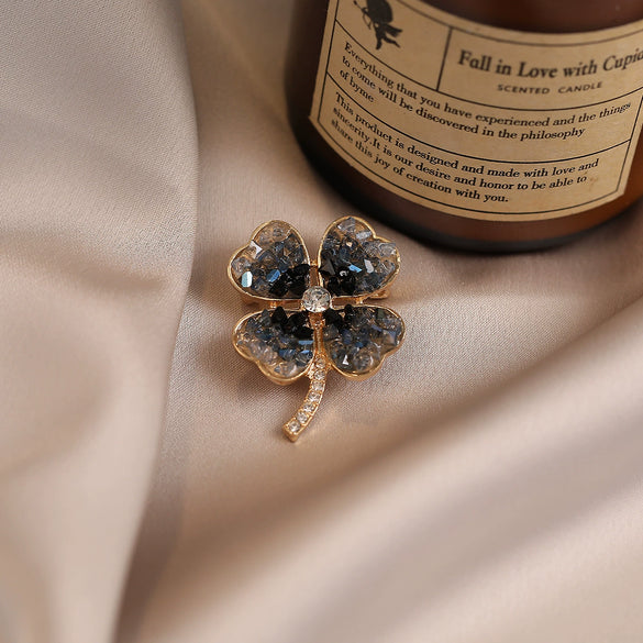 Alloy Fourleaf Clover Women's Brooch With Original Design And Electroplating