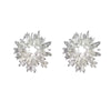 Alloy Fresh Flower Earrings With 925 Silver Needle Electroplating For Women
