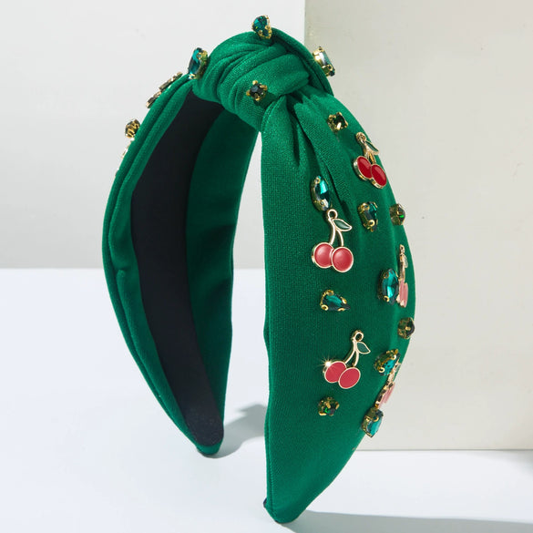 Alloy Fruit Diamond Set Hair Band Women's Accessories