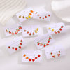 Alloy Fruit Earrings Cute Cartoon Cherry Watermelon Strawberry Electroplated For Women