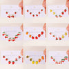 Alloy Fruit Earrings Cute Cartoon Cherry Watermelon Strawberry Electroplated For Women