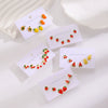 Alloy Fruit Earrings Cute Cartoon Cherry Watermelon Strawberry Electroplated For Women