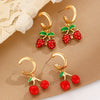Alloy Fruit Earrings Electroplating Women's Fashion Creative