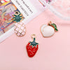 Alloy Fruit Food Style Dripping Oil Small Pendant Diy Jewelry Accessories