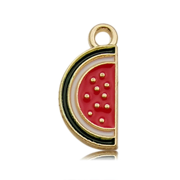 Alloy Fruit Food Style Dripping Oil Small Pendant Diy Jewelry Accessories
