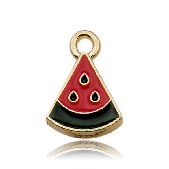 Alloy Fruit Food Style Dripping Oil Small Pendant Diy Jewelry Accessories