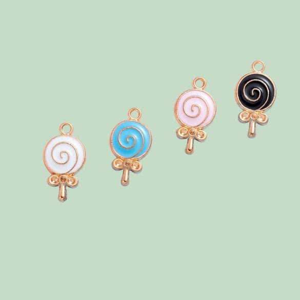Alloy Fruit Food Style Oil Drop Return Pattern Jewelry Accessories Pendant Earrings Hair Accessories Key Chain Diy Material