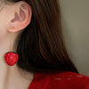 Alloy Fruit Geometric Diamond Encrusted Women's Earrings