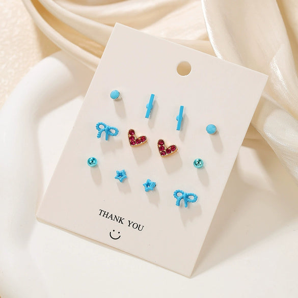 Alloy Fruit Shape Dripping Oil Design Women's Earrings Set