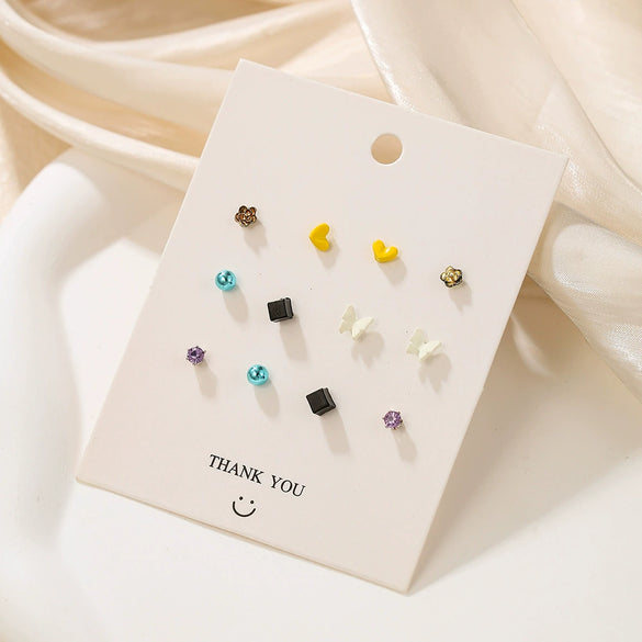 Alloy Fruit Shape Dripping Oil Design Women's Earrings Set